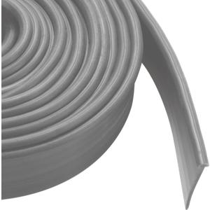 Shower Bottom Waterproof Door Rubber Sweep Trim Black Seal for Home Bathroom, 108 x 13/16 x 5/32 Inch Tee Insert Shape (Grey) 