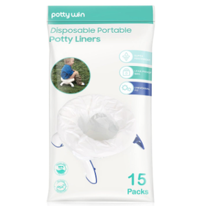 [30 Counts] Disposable Potty Liners Compatible with OXO Tot 2-in-1 Go Potty, Potty Refill Bags for Toddler Travel, Universal Potty Bags Fit Most Potty Chairs and Travel Potty