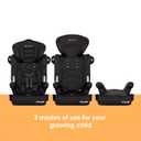 Baby Trend Hybrid SI 3-in-1 Combination Booster Seat, Hoboken Black Side-Impact Protection, 3-Stage Growth Design, Adjustable Headrest, Cushioned Comfort, Manufactured Date: 03/14/2026