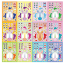 36 PCS Make-a-face Sticker Sheets Large Make Your Own Mix and Match Stickers for Kids Sticker Play Set Reusable Stickers Fantasy Kids Arts and Crafts Activity Party Favor Supplies Craft (Princess)