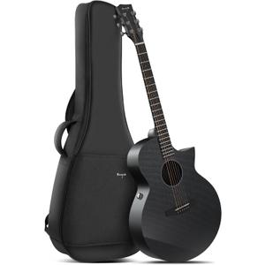 Enya X3 PRO Carbon Fiber Acoustic Electric Guitar with Built-in Effects & Bluetooth Speaker, 41" Smart Travel Guitar for Beginners & Performers, AcousticPlus SP1 Pickup, Gig Bag Included