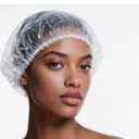 2 x 100PCS Disposable Shower Caps, Thick Plastic Waterproof Hair Bath Caps for Women Kids Girls. Hotel/Travel Essentials Accessories/Hair Salon Care Cleaning Supplies