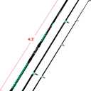 Fiblink Surf Fishing Rod Portable Travel Surf Spinning Rod 3 Piece Carbon Fiber Saltwater Fishing Rod 13'