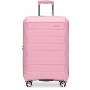 Traveler's Choice Pagosa Hardshell Expandable Luggage with Spinner Wheels, Pink (26)