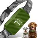 Dog Bark Collar for Large Medium Small Dogs, Effective No-Bark Collar, Smart Barking Collar, Rechargeable Bark Collar with 7 Sensitivity, 3 Modes, Waterproof, Green