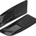 Qiilu Engine Hood Air Outlet Vent Moulding Cover Trim, Universal Front Hood Air Vent Decor Carbon Fiber Fit for 20152017(1 Pair)