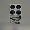 MiTag Duo - Bluetooth Tracker for iOS or Android, Smart Air Tracking Tag/Key Finder/Luggage Tracker/Item Locator, Compatible with iOS Find My or Google Find Hub App, IP67 Waterproof (4 Packs)