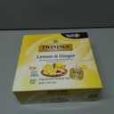 Twinings Lemon & Ginger Herbal Tea Individually Wrapped Bags, 100 Count (Pack of 1), Tangy Lemon, Spicy Ginger, Naturally Caffeine-Free, Enjoy Hot or Iced, 100 Teabags (EXP 07/15/28)