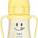 GROSMIMI x KNOTTED Flip Top Spill Proof Sippy Cup, PPSU, BPA Free, Stage 2 Straw for Toddlers (Smile 6oz)