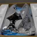 Headlights Assembly for 99-07 GMC Sierra, Compatible with 99-06 GMC Yukon Headlamp Replacement Chrome Housing Driver & Passenger Side