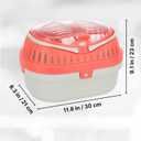 Trixie Pico Transport Crate, Small Pet Carrier, Portable Travel Carrier, for Small Pets, Hamsters, Guinea Pig, Lizards (11.8"L x 8.3"W x 9.1"H)