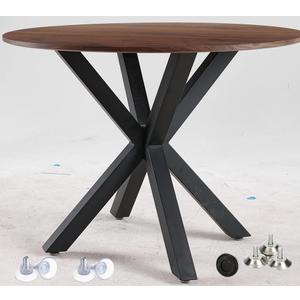 Metal Table Base 28 Inch for Dining Table,Coffee Table, Heavy Duty Desk Legs for Glass, Marble, and Wood Tabletops, Furniture Legs for Home,Kitchen,Office(Black)
