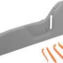 Driver Side Seat Trim Panel Bezel Cover LH, Compatible with 2001-2004 Toyota Tacoma Bucket Seats, Replaces# 71812-04010-B2 (Gray)