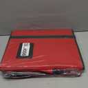 Christmas Figurine Storage Box & Nutcracker Storage Containers with Visible Lid for 15-inch Collectibles, Large Holiday Ornament Decor Organizer Keeps 8 Figurines, Xmas Decoration Storage Box, Red