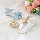 Osinnme Toddler Little Big Kid Girls Wedding Sandals (Gold)
