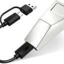 2-in-1 Wireless CarPlay & Android Auto Adapter, Convert Wired to Wireless