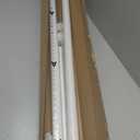 ALLZONE Tension Curtain Rod for Window, 83-123 Inches, Heavy Duty Curtain Rods No Drilling, Non-Slip Bathroom Shower Tension Rod, Renter Friendly, Adjustable, Spring Loaded, Extra Long, White
