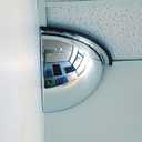 H141185F Quarter Dome Acrylic Mirror, 18" Dia.