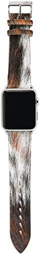 ullu Apple Watch Band for Series 1, 2, 3 & 4 in Premium Leather - Cowlick - UAWS42SSPL81, Apple Watch 42 mm