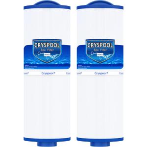 Cryspool 04077 Compatible with Cal Spa Filters, 4CH-949, PWW50L, FC-0172, Rising Dragon, Dynasty Spas, 50 Sq. Ft Hot Tub Replacement Filter Cartridge, 2 Pack