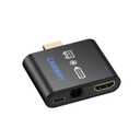 CAMWAY HDMI Audio Extractor 4K@30Hz 1080p - Work with Fire TV Stick to TV HDMI and Soundbar Optical - Support 5.1 Surround DTS/Dolby, No Audio Lag HD HDMIOptical Adapter, Plug and Play [No ARC/eARC]