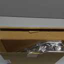 2 Tier Floor Standing Corner Shower Caddy Organizer Shelf with Hooks, Bathroom Shelves Stand Rack, Silver