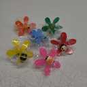 Pack of 6 Garden Decor Pinwheels Wind Spinners with Metal Stakes Colorful 3D Insect Whirligigs Windmill Outdoor Pinwheel for Yard Garden Lawn Decorations