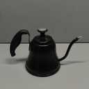 Tea Kettle with Thermometer Stovetop Gooseneck Kettle 28oz 0.8L Pour Over Coffee Pot, Matte Black Camping Home Kitchen Water Boiler, 1Pack