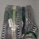 DII Braided Striped Decorative Throw Blanket, 50x60, Navy