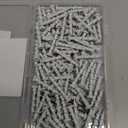 Wensilon (100 pcs) Pan Head Drywall Anchors 1-1/4" White Anti Rust Coating, Bolt Anchor, Duty Hollow Wall Anchors