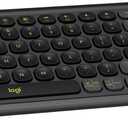 Logitech POP ICON Combo, Bluetooth Keyboard and Mouse Combo, Comfortable Typing, programmable Keys and Buttons, Quiet clicks, Easy-Switch up to 3 Devices - Graphite and Lime