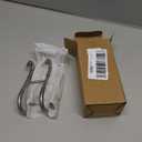 NINETREX Shower Door Hooks,Towel Hooks for Bathrooms Frameless Glass Door,Heavy Duty SUS 304 Stainless Steel Hook for Towels,Squeegee,Loofah,Shaver,Robe,2 Pack,Silver (Brushed Nickel)