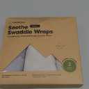 3-Pack Organic Swaddles for Newborns, Baby Sleep Sacks 0-3 Months - Baby Swaddle Wrap, Newborn Wearable Blanket, Infant Sleep Sack for Girls, Boys, Soft & Snug, Large Hook & Loop Closure (Granite)