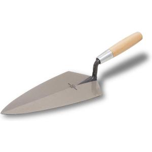 MARSHALLTOWN Brick Trowels, Philadelphia Style, 10 1/2 X 5 1/4 Inch, Wooden Handle, Brickwork, Blockwork, Stonework, Masonry, Made in USA, 19 10.5