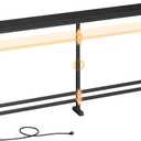 YATINEY 78.7" Console Table with Adjustable Height (27.6"-35.4") and Power Outlet, Skinny Behind Couch Table, Narrow Long Sofa Table for Living Room, Hallway, Entryway, Black CT09UBB