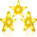 3 Pcs LED Stars Night Light Can Be Hung On The Wall Kids Room Room Light, Suitable for Birthday Party Holiday Decoration Baby Room Nursery Decoration (Stars)