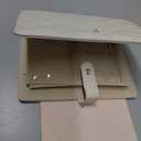 Travel Jewelry Case Organizer, Jewelry Storage Book, Velvet Ring Binder with Zipper and Clear Compartments, Removable Jewelry Pouches Bags for Earrings, Necklaces, Rings-Cream White