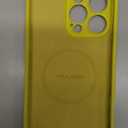 LOVE 3000 Designed for iPhone 16 Pro Max Case, Premium Silicone, Soft Anti-Scratch Microfiber Lining, Shockproof Protective Phone Case for Men Women 6.9", Yellow