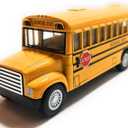 KiNSMART KiNSFUN Yellow School Bus 5" Die Cast Metal Model Toy Car