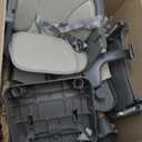 5-in-1 High Chair for Baby & Toddler - Convertible Baby Dining Seat - Portable Floor/Booster Seat - Adjustable Tray w. Cover - 5-Point Harness - Building Block Table & Chair - Stool (Gray)