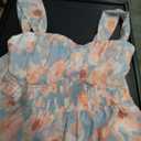 GRACE KARIN 2026 Women's Summer Floral Wedding Guest Dress,Beach Flowy A Line Maxi Off Shoulder Bridesmaid Dresses (Light Blue Pink) 2XL