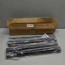 Table Leg Extenders for Folding Tables, Folding Table Legs Extensions for Straight and Bent Legs, Heavy Duty Steel 4 Levels Adjustable Folding Table Leg Risers, Raise Table Height