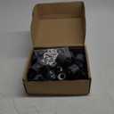 48 Pcs Garden Hose Quick Connector 3/4 Inch Plastic Water Hose Quick Connectors Fittings Male and Female Release Hose Connectors Hose End Adapters with 24 Rubber Gaskets (Grey,Green)