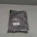 PONY DANCE French Door Curtain, Dual Rod Pocket Grey Blackout Drape for Front Glass Door Window, Privacy Thermal Insulated Room Darkening Curtain for Sidelight Window, W 25 x L 72 inch, 1 Panel