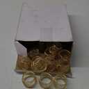 Hicarer 50 Pcs Gold Mesh Napkin Rings Round Metal Napkin Rings Holder Handmade Stainless Steel Napkin Holder for Cloth Napkins for Kitchen Dinning Table Wedding Parties Everyday Use, 1.97 Inch