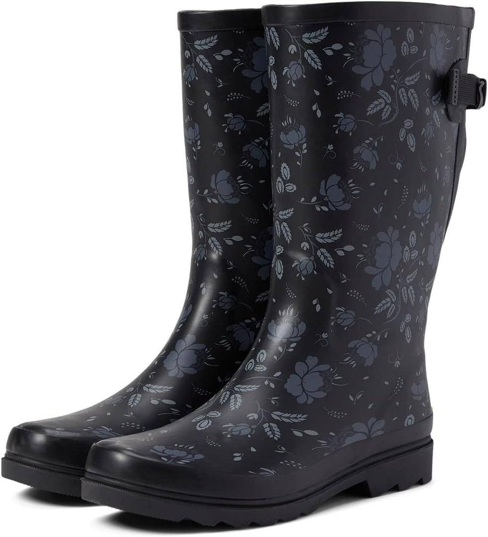 Western Chief Women Wide Calf Rain Boot, Feminine Floral, 9 W US