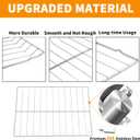 Upgraded 316067902 Oven Rack Replacement Parts for Frigidaire Kenmore 22 7/8 x 16 Oven Wire Rack 304 Stainless Steel Frigidaire Range Stove Air Fryer Rack Oven Shelf Accessories 2Pcs