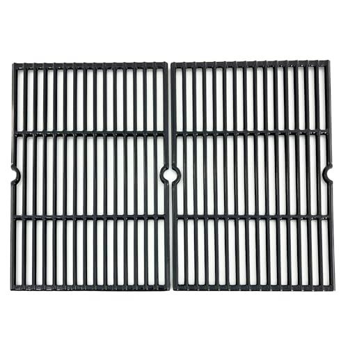 Direct Store Parts DC116 18 1/4 Inch Grid Grate Replacement for Charbroil, Coleman, Kenmore, Master Forge, Thermos, Uniflame, Master Forge and Others, 2 PCS Porcelain Coated Cast Iron Cooking Grid