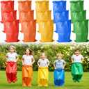 Yard Games for Kids & Adults - 5 Color Potato Sack Race Bags Set for Outdoor Parties & Field Day,Large Jump Sacks, Bean Bag Toss Game for Backyard,Carnival,Family Reunion