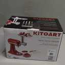 Metal Food Grinder Attachments for KitchenAid Stand Mixers, Meat Grinder, Sausage Stuffer, Perfect Mixer Attachment for KitchenAid Mixers, Silver(Machine/Mixer Not Included)